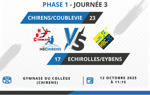 [M15M] Match - Chirens/Coublevie VS Echirolles/Eybens