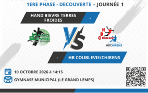 [M11 Mixte] Match - HAND BIEVRE TERRES FROIDES VS HB COUBLEVIE/CHIRENS