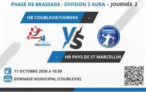 [M15M] Match - HB COUBLEVIE/CHIRENS VS HB PAYS DE ST MARCELLIN