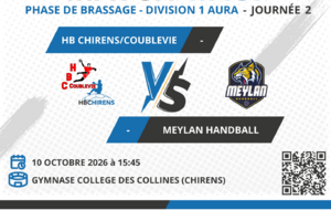[M15F] Match - HB CHIRENS/COUBLEVIE VS MEYLAN HANDBALL