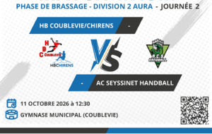 [M13M] Match - HB COUBLEVIE/CHIRENS VS AC SEYSSINET HANDBALL