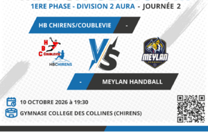 [SENIOR M] Match - HB CHIRENS/COUBLEVIE VS MEYLAN HANDBALL