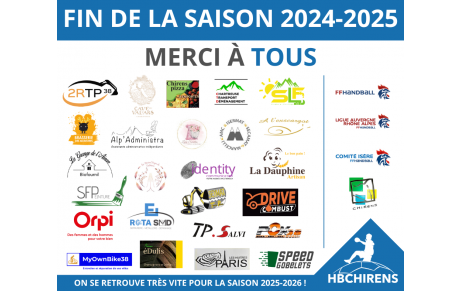 Fin de la saison 2024-2025