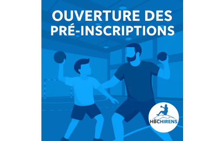 Ouverture des Pré-Inscriptions