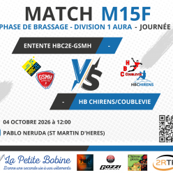 [M15F] Match - Entente HBC2E-GSMH VS HB Chirens/Coublevie