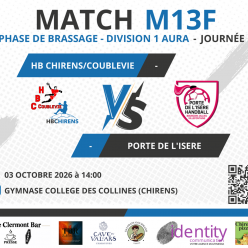 [M13F] Match - Chirens/Coublevie VS Porte de l'Isère